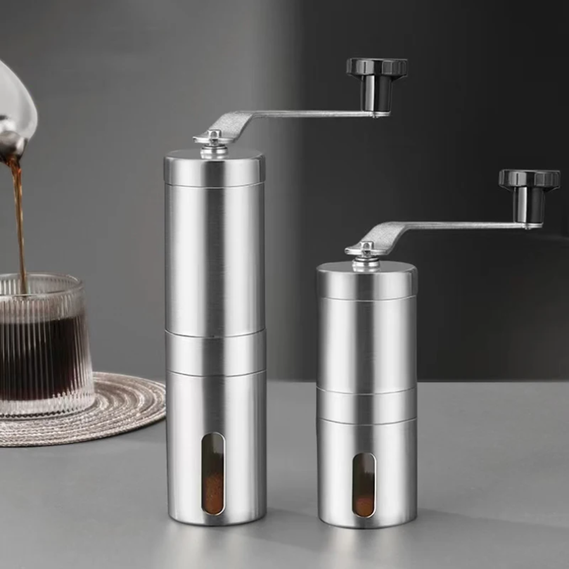 Burr Hand Grinder - Портативная ручная кофемолка из нержавеющей стали