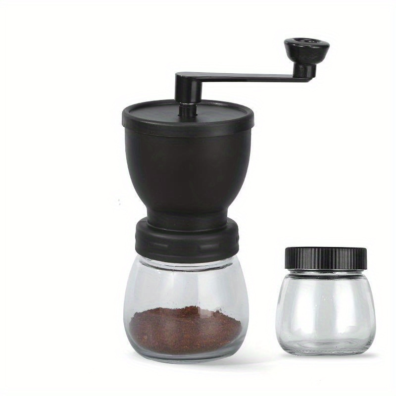 Burr Hand Grinder - Портативная ручная кофемолка с дополнительной стеклянной