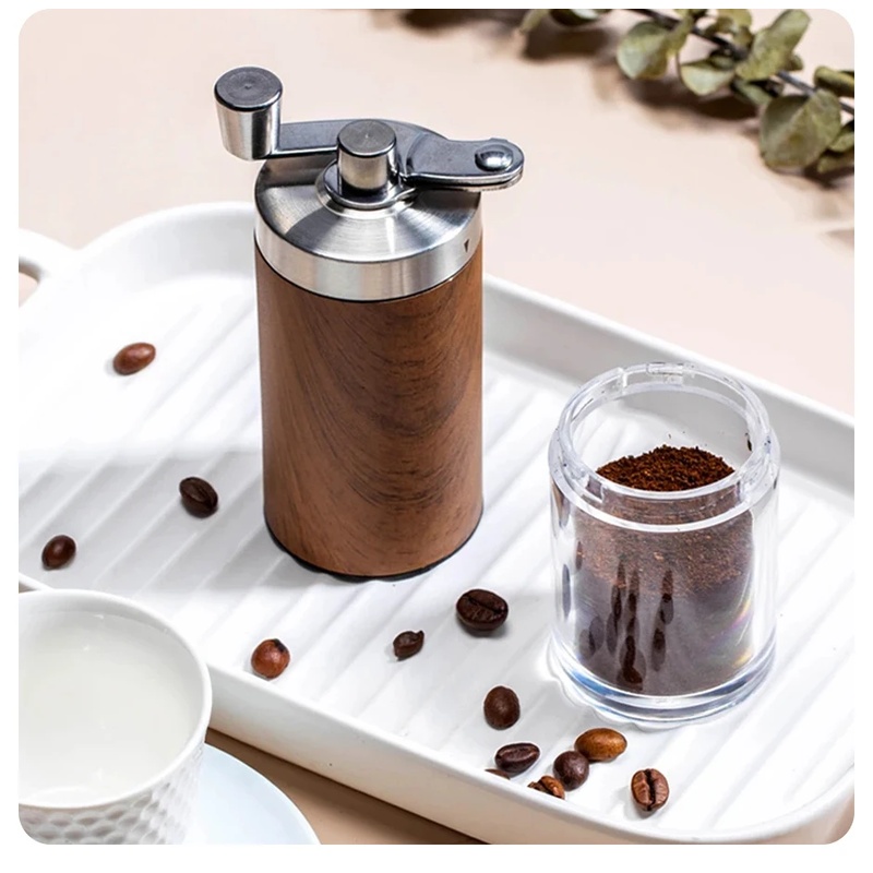 Burr Hand Grinder - Портативная ручная кофемолка с текстурой под