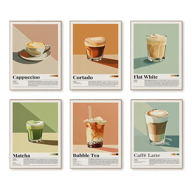 Винтажные постеры с кофе и нап – обзор и цена Coffee Tea Picture