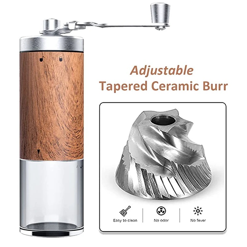 Портативная ручная кофемолка с – обзор и цена Burr Hand Grinder