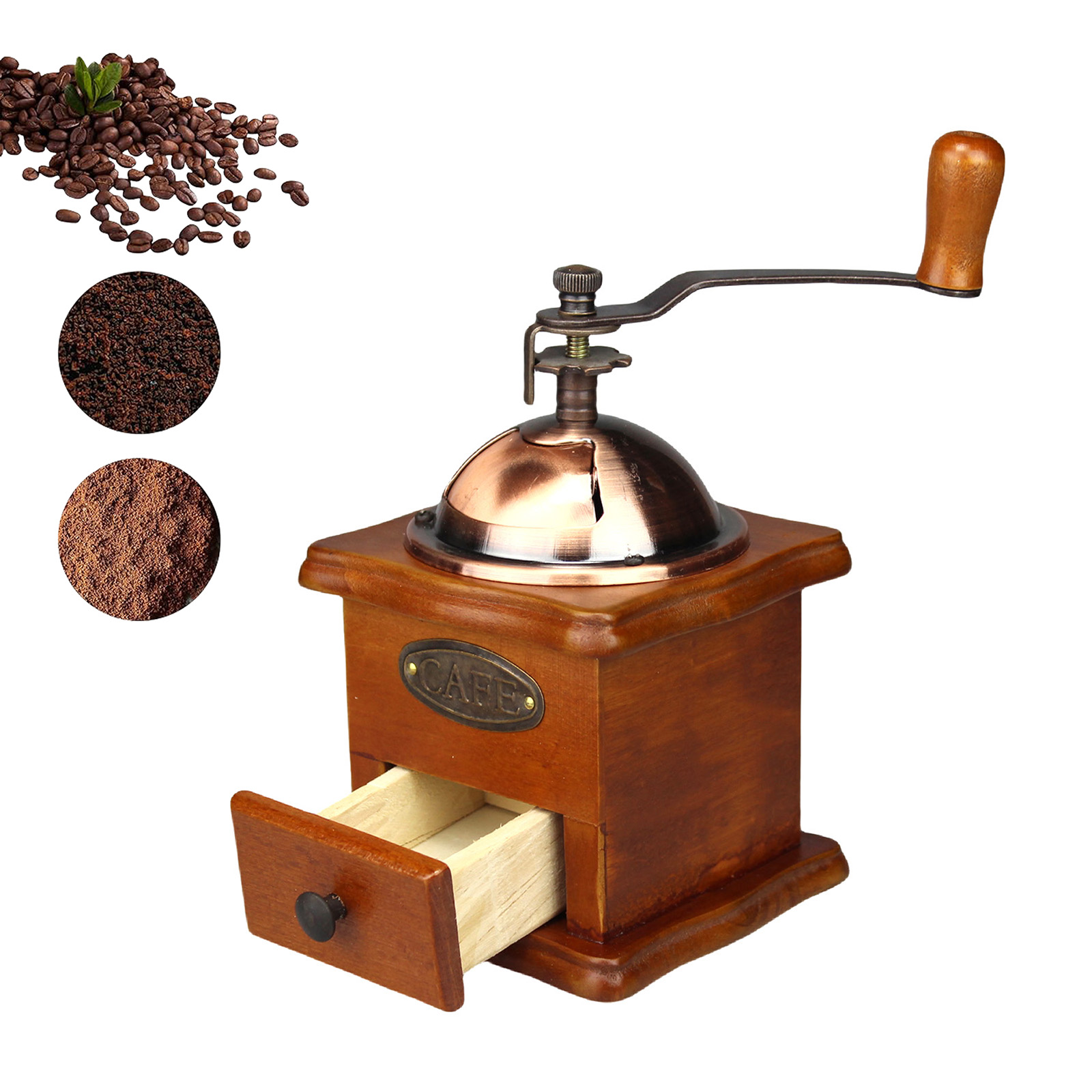 Ручная кофемолка под старину,  – обзор и цена Burr Hand Grinder